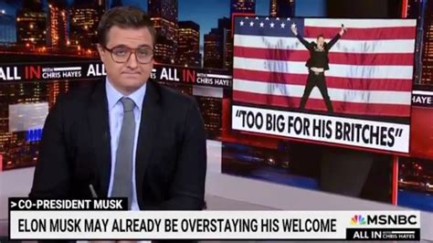 Chris Hayes says Elon Musk is already ‘wearing out his welcome’。